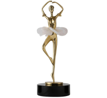 Статуэтка настольная ArtHomeDecor BALLET 5594 GOLD  WHITE