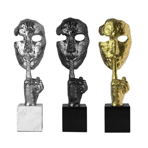 Статуэтка настольная ArtHomeDecor TOP SECRET 7092 BLACK  BLACK