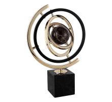 Статуэтка настольная  ArtHomeDecor SATURN 4171 S BLACK  GOLD