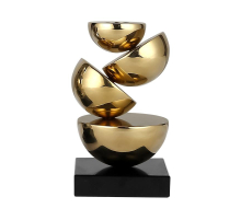 Подсвечник ArtHomeDecor FRAGMENT 6933 S GOLD  BLACK