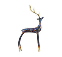 Статуэтка настольная ArtHomeDecor DEER 7317 S GILT BLUE