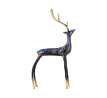 Статуэтка настольная ArtHomeDecor DEER 7317 S GILT BLUE