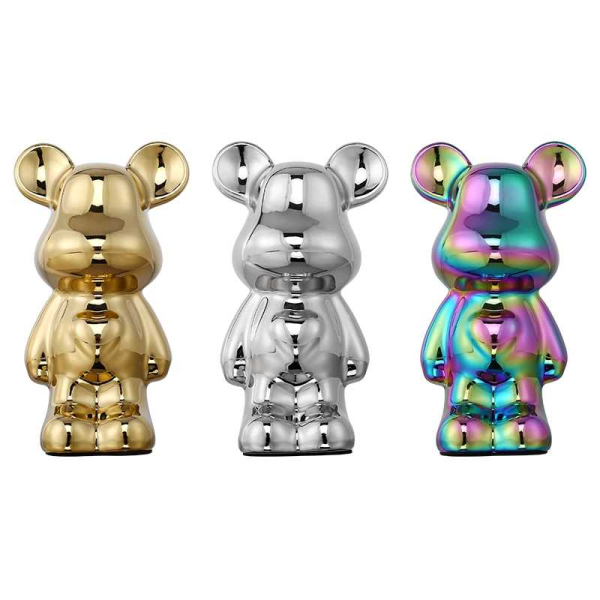 Статуэтка настольная ArtHomeDecor FUNNY BEAR 6652 SILVER