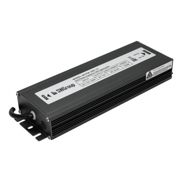 Блок питания SWG 12V 250W IP67 21A MTPW-250-12 001278 Блок питания SWG 12V 250W IP67 21A MTPW-250-12 001278