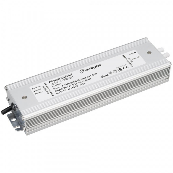 Блок питания Arlight ARPV-24200-B1 24V 200W IP67 8,3A 028785 Блок питания Arlight ARPV-24200-B1 24V 200W IP67 8,3A 028785