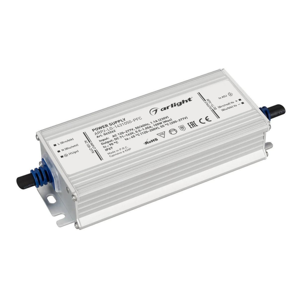 Блок питания Arlight ARPJ-LG-1431050-PFC (100W, 71-143V, 0.5-1.05A) 043262 Блок питания Arlight ARPJ-LG-1431050-PFC (100W, 71-143V, 0.5-1.05A) 043262