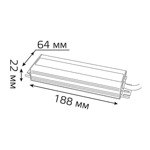 Блок питания Gauss 12V 100W IP66 10A 202023100 Блок питания Gauss 12V 100W IP66 10A 202023100