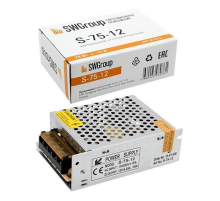 Блок питания SWG 12V 75W IP20 6,3A S-75-12 000298