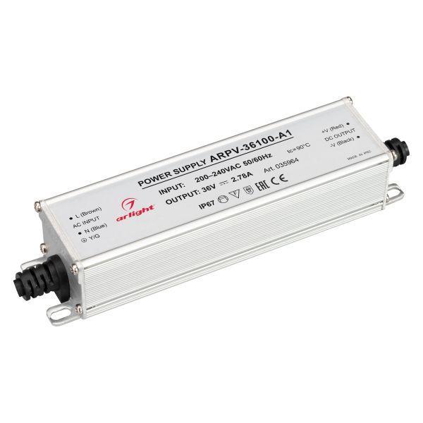 Блок питания Arlight ARPV-36100-A1 36V 100W IP67 2,78A 035964 Блок питания Arlight ARPV-36100-A1 36V 100W IP67 2,78A 035964