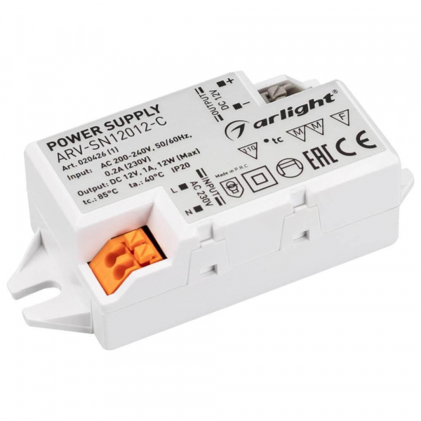 Блок питания Arlight ARV-SN12012-C 12V 12W IP20 1A 020426(1) Блок питания Arlight ARV-SN12012-C 12V 12W IP20 1A 020426(1)
