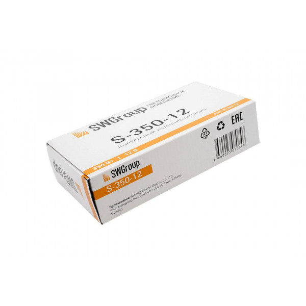 Блок питания SWG 12V 350W IP20 30A S-350-12 000124 Блок питания SWG 12V 350W IP20 30A S-350-12 000124