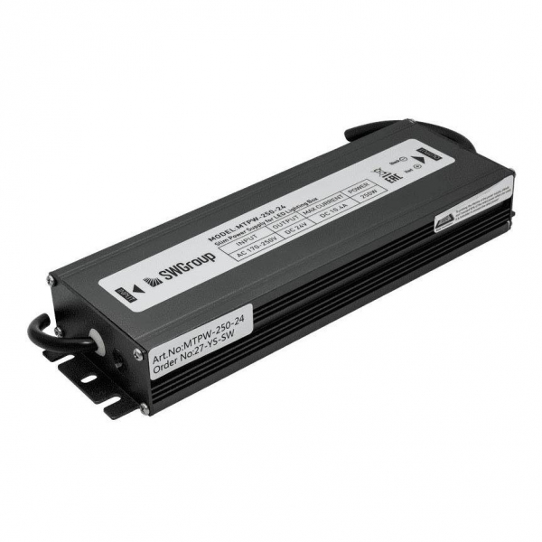 Блок питания SWG 24V 250W IP67 10,41A MTPW-250-24 001692 Блок питания SWG 24V 250W IP67 10,41A MTPW-250-24 001692