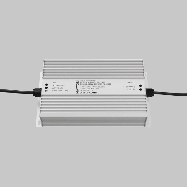 Источник напряжения PSL008 48В 600Вт IP67 Maytoni Led Strip 832001