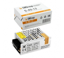 Блок питания SWG 12V 40W IP20 3,33A S-40-12 000126