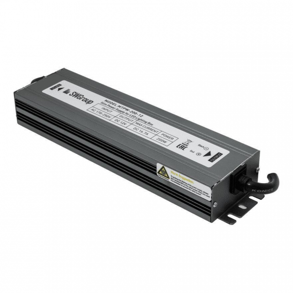 Блок питания SWG 12V 200W IP67 16,7A MTPW-200-12 001277 Блок питания SWG 12V 200W IP67 16,7A MTPW-200-12 001277