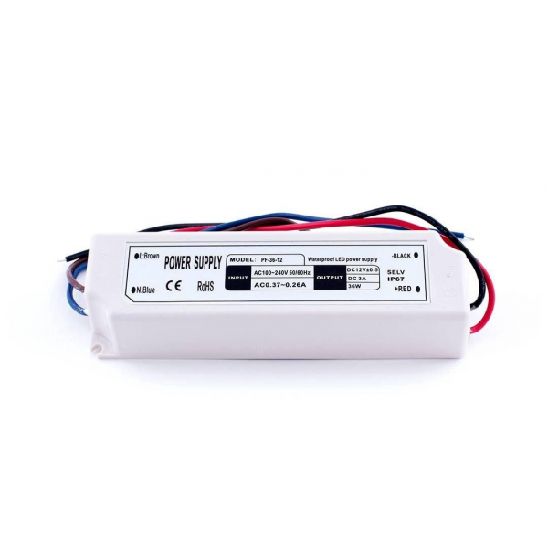 Блок питания SWG 12V 35W IP67 3A LV-35-12 000099 Блок питания SWG 12V 35W IP67 3A LV-35-12 000099