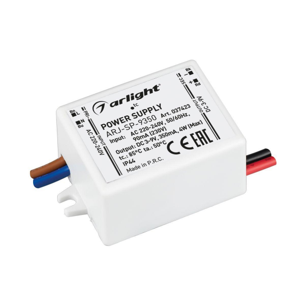 Драйвер Arlight ARJ-SP-9350 3-9V 4W IP20 0,35A 037423 Драйвер Arlight ARJ-SP-9350 3-9V 4W IP20 0,35A 037423