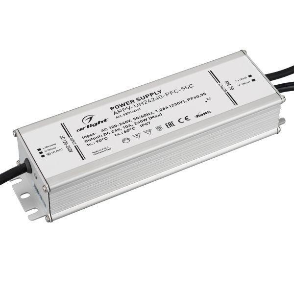 Блок питания Arlight ARPV-UH24240-PFC-55C 24V 240W IP67 10A 025046(1) Блок питания Arlight ARPV-UH24240-PFC-55C 24V 240W IP67 10A 025046(1)
