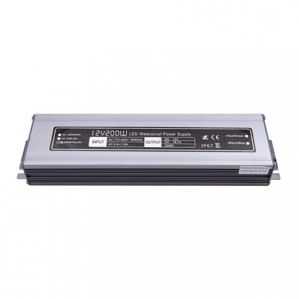Блок питания SWG 12V 200W IP67 16,7A MTPW-200-12 001277 Блок питания SWG 12V 200W IP67 16,7A MTPW-200-12 001277
