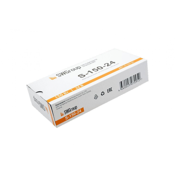Блок питания SWG 24V 150W IP20 6,25A S-150-24 000108 Блок питания SWG 24V 150W IP20 6,25A S-150-24 000108