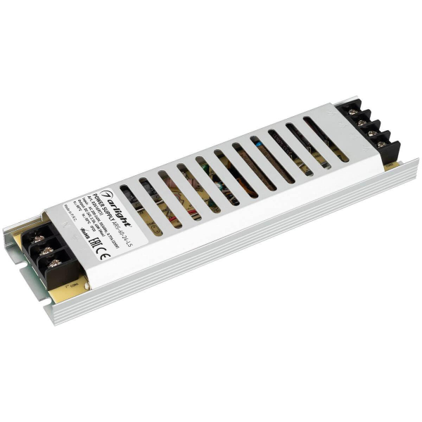 Блок питания Arlight ARS-60-24-LS 24V 60W IP20 2,5A 026169(2) Блок питания Arlight ARS-60-24-LS 24V 60W IP20 2,5A 026169(2)