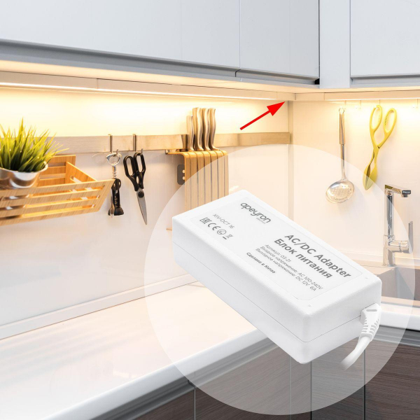Блок питания Apeyron 12V 72W IP44 6A 03-21 Блок питания Apeyron 12V 72W IP44 6A 03-21