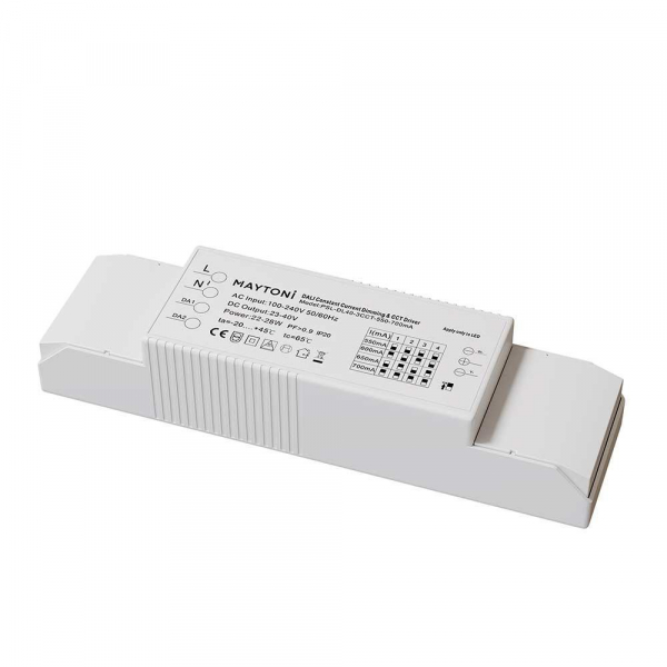Блок питания Maytoni Technical Dali 23-40V 22-28W IP20 0,55-0,7A PSL-DL40-3CCT-550-700mA Блок питания Maytoni Technical Dali 23-40V 22-28W IP20 0,55-0,7A PSL-DL40-3CCT-550-700mA