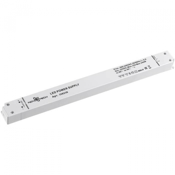 Блок питания Novotech Kit Drive 24V 240W IP20 10A 358236 Блок питания Novotech Kit Drive 24V 240W IP20 10A 358236