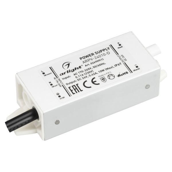 Блок питания Arlight ARPV-010-D 24V 10W IP67 0,42A 026909(1) Блок питания Arlight ARPV-010-D 24V 10W IP67 0,42A 026909(1)