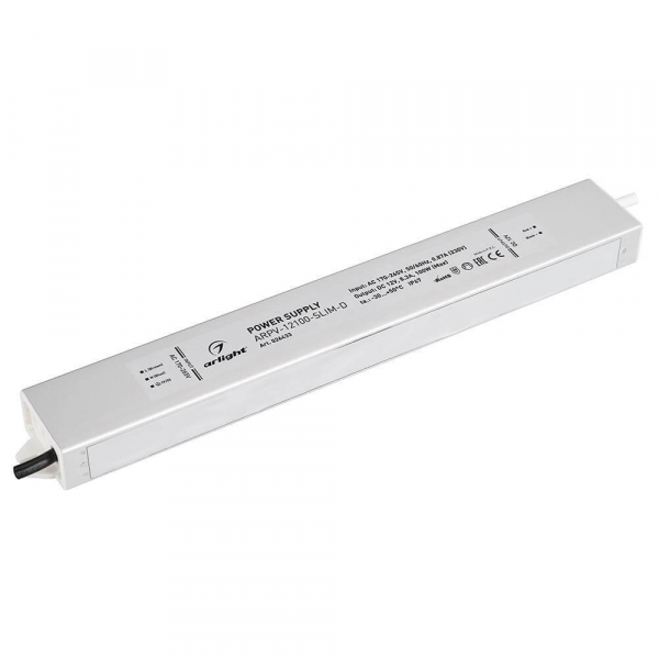 Блок питания Arlight ARPV-12100-Slim-D 12V 100W IP67 8,3A 026433 Блок питания Arlight ARPV-12100-Slim-D 12V 100W IP67 8,3A 026433