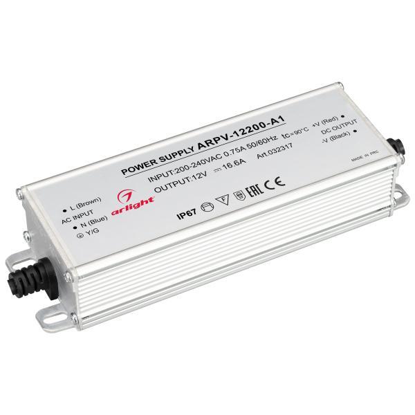 Блок питания Arlight ARPV-12200-A1 12V 200W IP67 16,6A 032317 Блок питания Arlight ARPV-12200-A1 12V 200W IP67 16,6A 032317