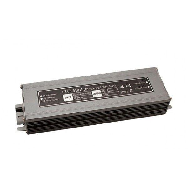 Блок питания LEDS POWER 150Вт 12В IP67 алюминий SLIM 003092 Блок питания LEDS POWER 150Вт 12В IP67 алюминий SLIM 003092