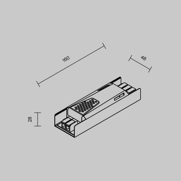 Источник напряжения PSL013 24В 100Вт IP20 Maytoni Led Strip 821006