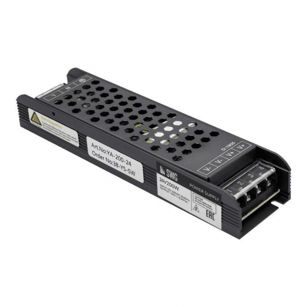 Блок питания SWG 24V 200W IP20 8,3A YA-200-24 002834 Блок питания SWG 24V 200W IP20 8,3A YA-200-24 002834