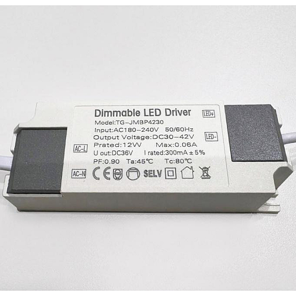 Драйвер Italline 30-42V 12W IP20 0,06A IT06-6017 DR dim