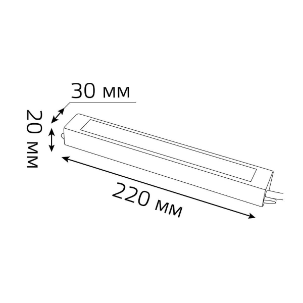 Блок питания Gauss 12V 30W IP66 4A 202023030 Блок питания Gauss 12V 30W IP66 4A 202023030