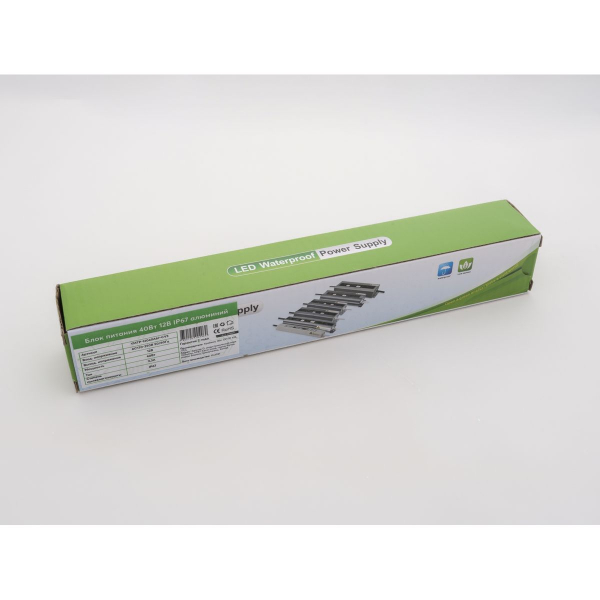 Блок питания LEDS POWER 40Вт 12В IP67 алюминий 004969
