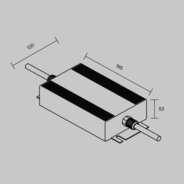 Источник напряжения PSL008 24В 400Вт IP67 Maytoni Led Strip 822008