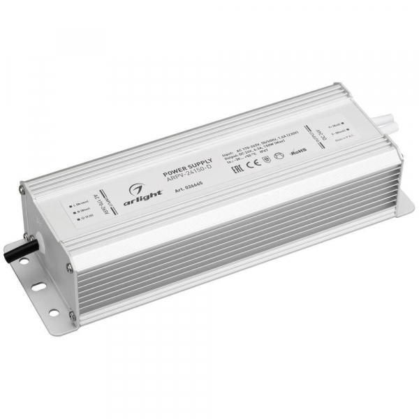 Блок питания Arlight ARPV-24150-D 24V 150W IP67 6,3A 026665 Блок питания Arlight ARPV-24150-D 24V 150W IP67 6,3A 026665