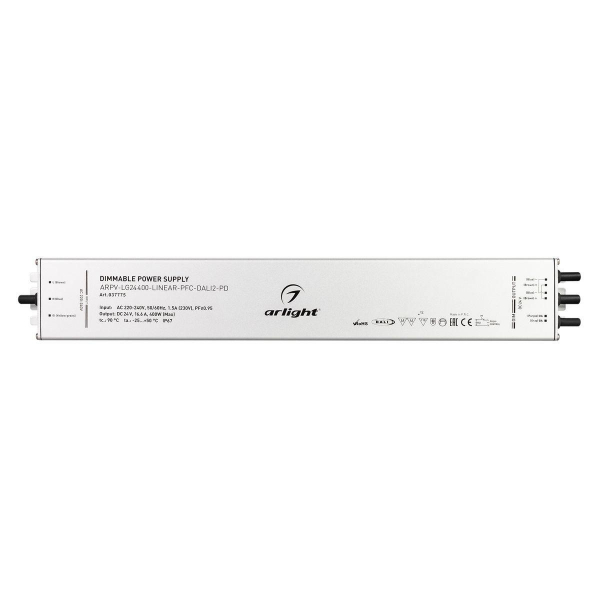 Блок питания Arlight ARPV-LG24400-Linear-PFC-Dali2-PD 24V 400W IP67 16,7A 037775 Блок питания Arlight ARPV-LG24400-Linear-PFC-Dali2-PD 24V 400W IP67 16,7A 037775
