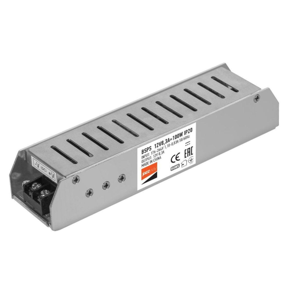 Блок питания Jazzway BSPS 12V 100W IP20 8,3A 5024342 Блок питания Jazzway BSPS 12V 100W IP20 8,3A 5024342