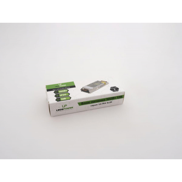 Блок питания LEDS POWER 100Вт 12В ULTRA SLIM 000831 Блок питания LEDS POWER 100Вт 12В ULTRA SLIM 000831