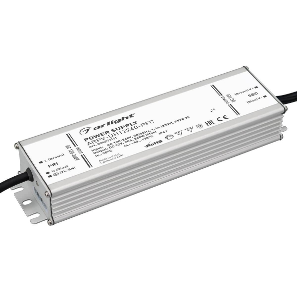 Блок питания Arlight ARPV-UH12240-PFC 12V 240W IP67 20A 024271(1) Блок питания Arlight ARPV-UH12240-PFC 12V 240W IP67 20A 024271(1)