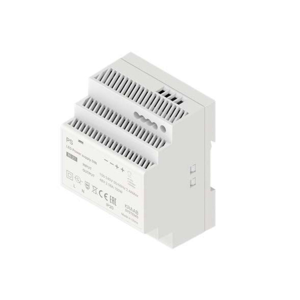 Блок питания Kraab Systems PS LED DIN 100Вт 2.08А 48В 30.2.1 Блок питания Kraab Systems PS LED DIN 100Вт 2.08А 48В 30.2.1