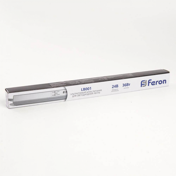 Блок питания для светодиодной ленты Feron LB001 24V 36W IP20 1,5A 48012 Блок питания для светодиодной ленты Feron LB001 24V 36W IP20 1,5A 48012