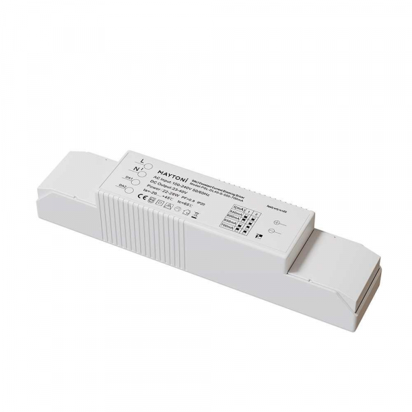 Блок питания Maytoni Technical Dali 23-40V 22-28W IP20 0,55-0,7A PSL-DL40-S-550-700mA Блок питания Maytoni Technical Dali 23-40V 22-28W IP20 0,55-0,7A PSL-DL40-S-550-700mA
