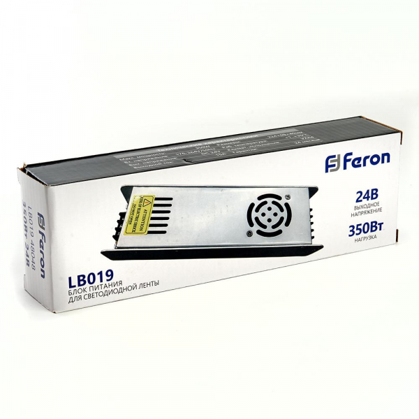 Блок питания для светодиодной ленты Feron 24V 350W IP20 15A LB019 48048 Блок питания для светодиодной ленты Feron 24V 350W IP20 15A LB019 48048