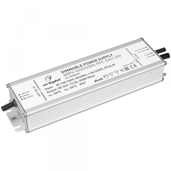 Блок питания Arlight ARPV-UH24320A-PFC-Dali-PH 24V 320W IP67 13,3A 025654(1) Блок питания Arlight ARPV-UH24320A-PFC-Dali-PH 24V 320W IP67 13,3A 025654(1)