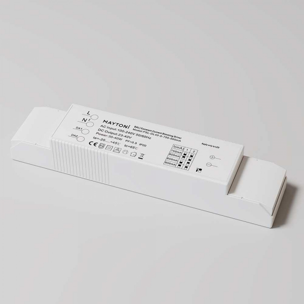 Блок питания Maytoni Technical Dali 23-40V 30-40W IP20 0,75-0,9A PSL-DL40-S-750-900mA Блок питания Maytoni Technical Dali 23-40V 30-40W IP20 0,75-0,9A PSL-DL40-S-750-900mA