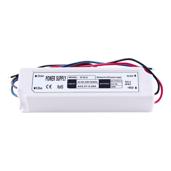 Блок питания SWG 12V 35W IP67 3A LV-35-12 000099 Блок питания SWG 12V 35W IP67 3A LV-35-12 000099